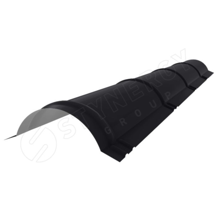 Купить конек стинержи полукруглый r110 graphite45 0,45 мм (2м) черный темный