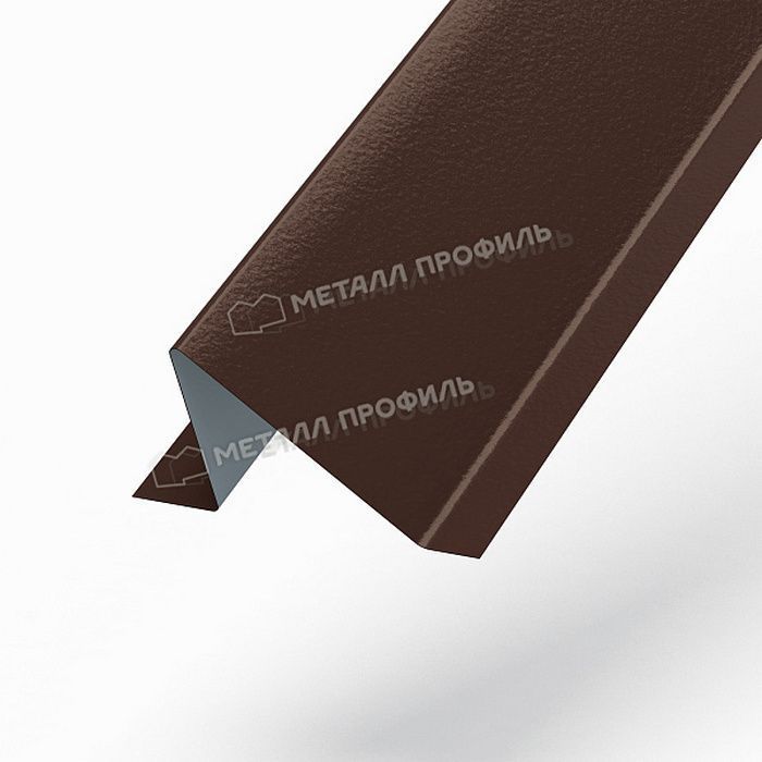 Купить планка снегозадержателя металлпрофиль pe 0,45 мм 95х65  ral 1014 (2м) шоколад