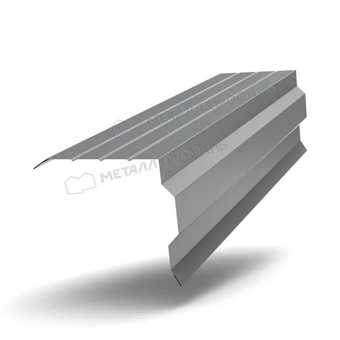 Купить планка торцевая металлпрофиль pe 0,45 мм (95*115) ral 1014 (2м) серый