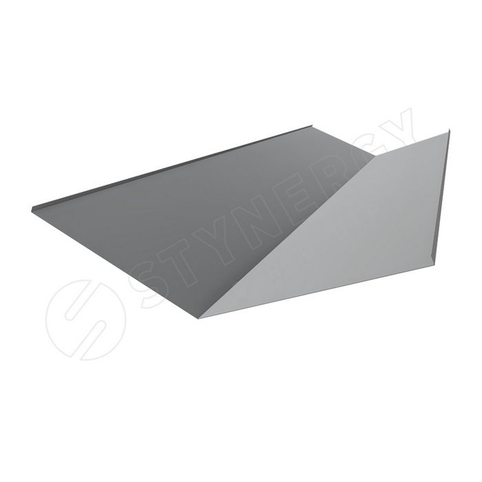 Купить планка ендова стинержи нижняя corundum матовый 0,5 мм 300х300 (2м) 			 серый