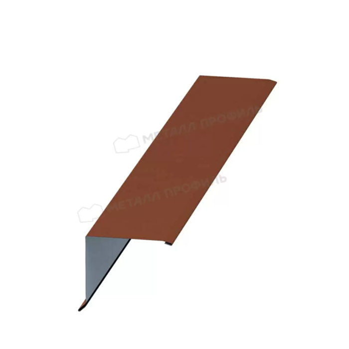 Купить планка металлпрофиль торцевая viking mpe 0,5 мм 135х145 (2м) коричневая медь