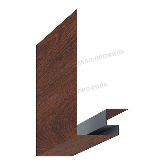 Купить планка металлпрофиль откоса сложная 3d ecosteel 0.5 мм 245х75 (3м)