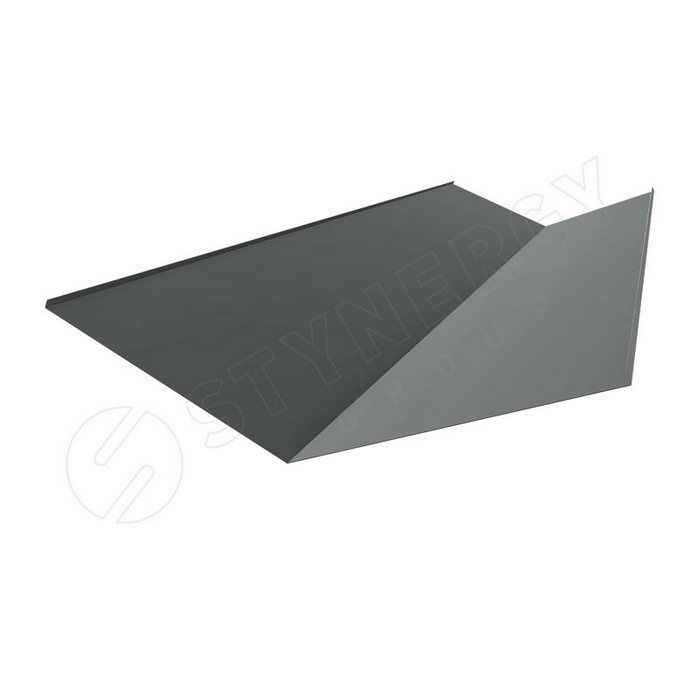 Купить планка ендовы стинержи нижняя graphite45 0,45 мм 300x300 (2м) железно-серый
