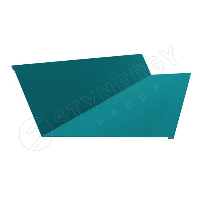 Купить планка примыкания стинержи corundum 0,5 мм 250х150 (2м)			 синяя вода