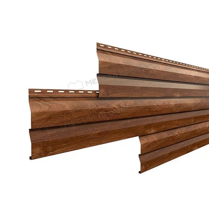 Купить металлический сайдинг металлпрофиль корабельный брус ecosteel (14*226) 0,5 мм 