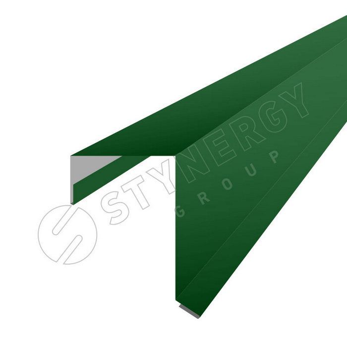 Купить планка торцевая кровельная для смарт фальц про corundum 0,5мм ral (2м) зеленый лист