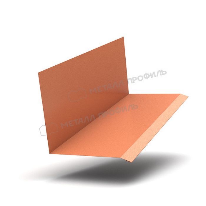 Купить планка примыкания верхняя к стене fastclick viking mp-e 0,5 мм (150*135) (2м) коричневая медь