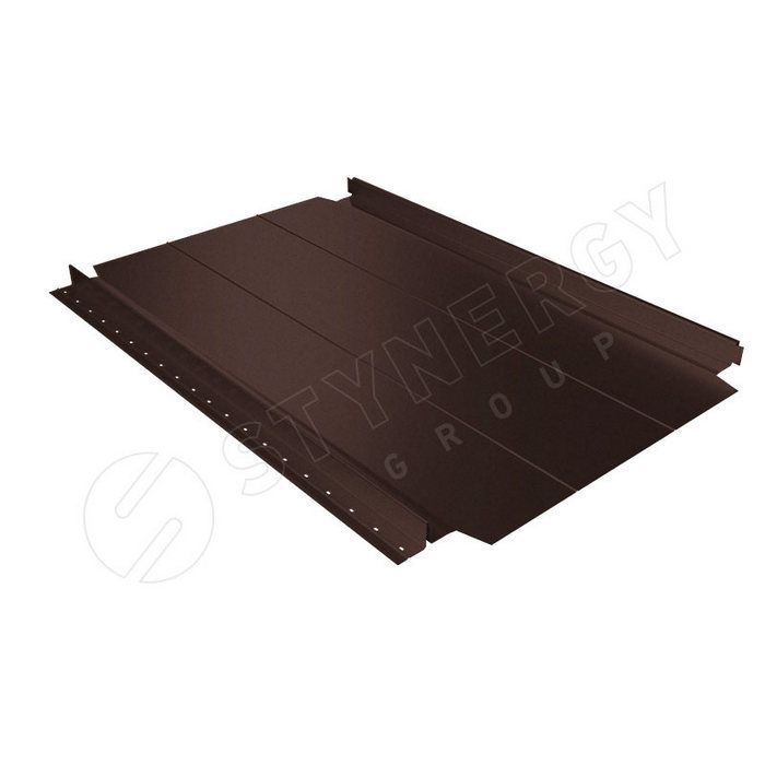 Купить кликфальц стинержи смарт про узкое ребро жесткости corundum mat 0,5мм коричневый
