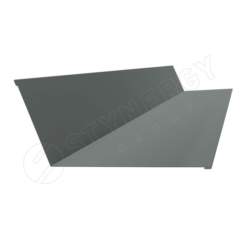 Купить планка примыкания стинержи corundum 0,5 мм 250х150 (2м)			 мышиный