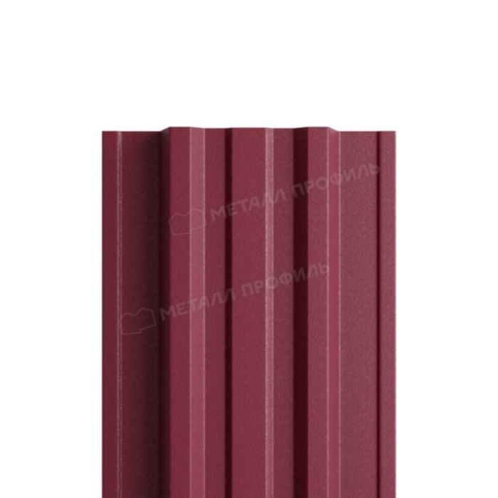 Купить штакетник металлпрофиль trapeze-t 16,5х118 pe 0.4 мм красное вино