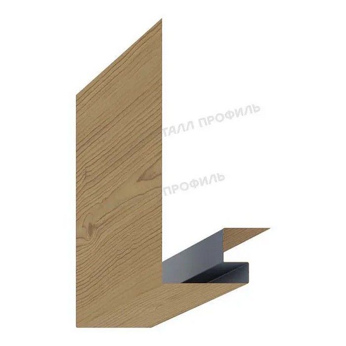 Купить планка металлпрофиль откоса сложная 3d ecosteel 0.5 мм 245х75 (3м) 