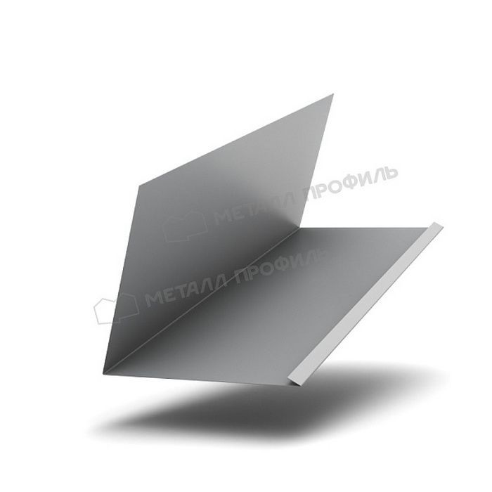 Купить планка примыкания верхняя к трубе fastclick norman 0,5 мм (250*240) (2м) серый