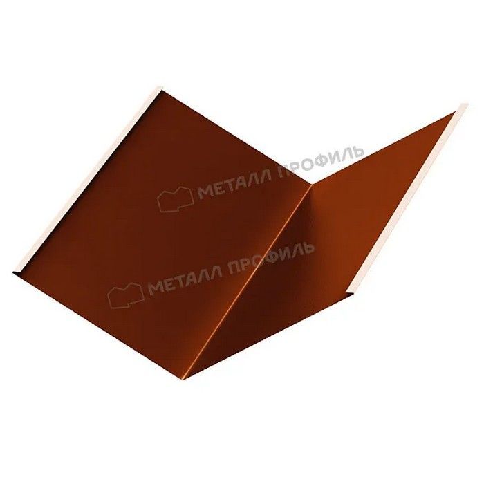 Купить планка металлпрофиль ендовы agneta copper 0.5 мм (2м) медный