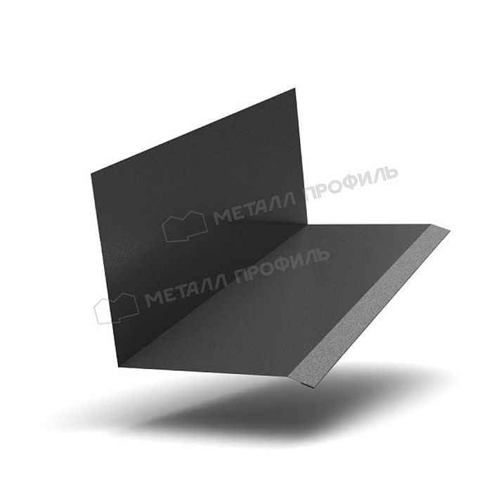 Купить планка примыкания верхняя к стене fastclick valori 0,5 мм (150*135) (2м) черный темный