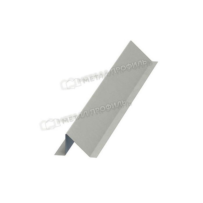 Купить планка снегозадержателя металлпрофиль pe 0,45 мм 95х65  ral 1014 (2м) серо-белый