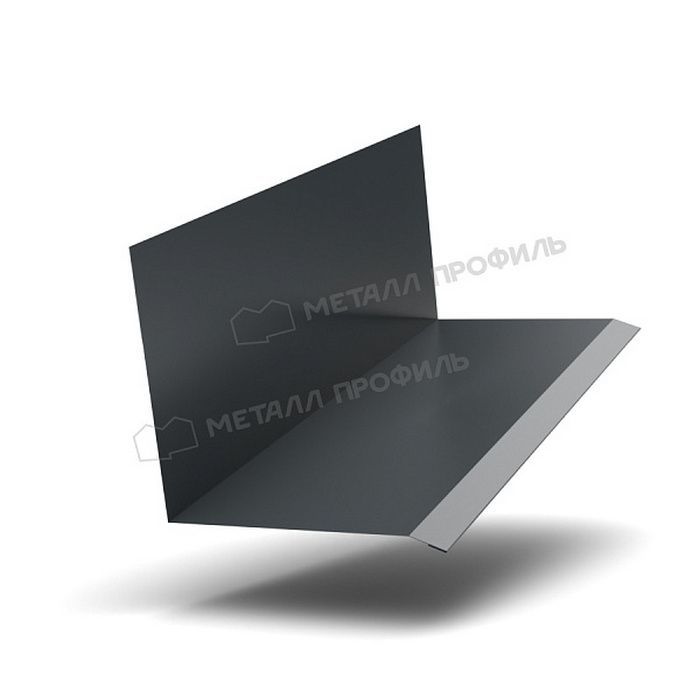 Купить планка примыкания верхняя к стене fastclick viking mp 0,45 мм (150*135) (2м) мокрый асфальт 