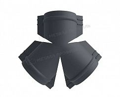 Купить y-образный тройник металлпрофиль для круглого конька r110 viking mp-e 0,5 мм