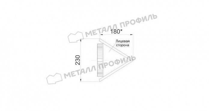 Купить заглушка конька круглого металлпрофиль конусная viking mpe 0,5 мм