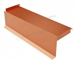 Купить планка металлпрофиль сегментная торцевая agneta 0.5 мм copper 