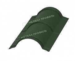 Купить конек металлпрофиль полукруглый r110 norman 0,5 мм 