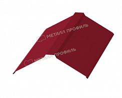 Купить конек металлпрофиль плоский полиэстр 0,45 мм 150x150 (2м)