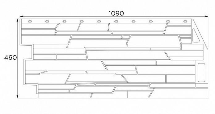 Купить фасадная панель fineber скала 0,984х0,435м 