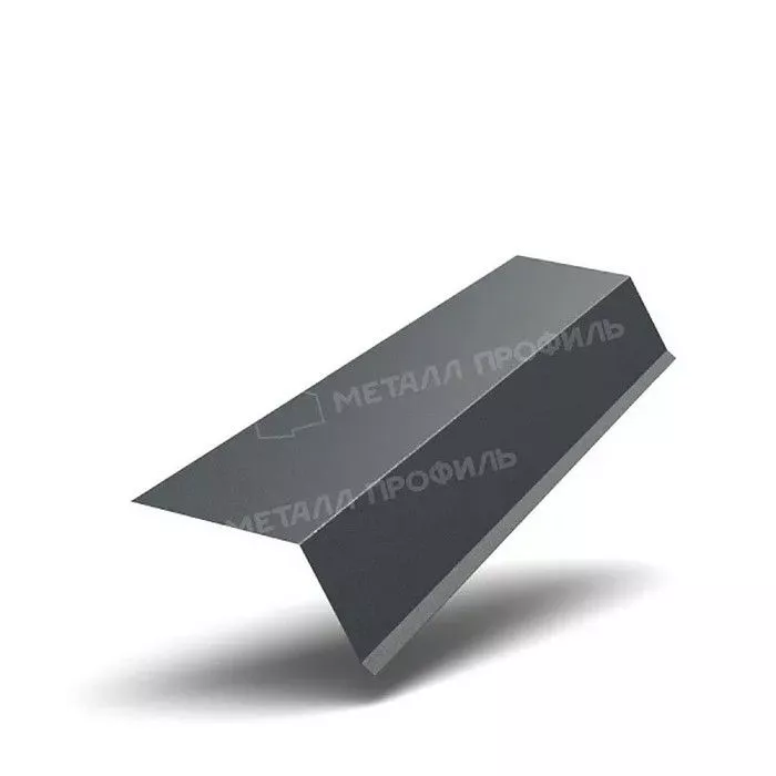 Купить планка металлпрофиль капельник viking mp-e 0,5 мм 79х55 (2м) мокрый асфальт 