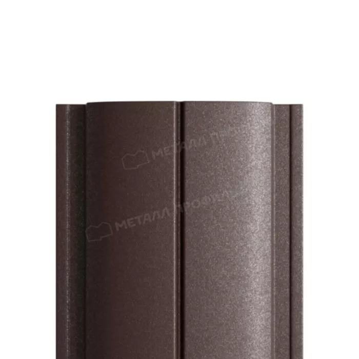 Купить штакетник металлпрофиль ellipse-t 19х126 norman 0.5 мм темно-коричневый