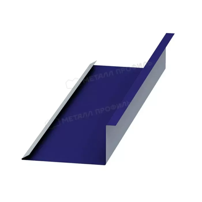 Купить планка металлпрофиль примыкания нижняя norman 0,5 мм 122х250 (2м) 		 ультрамарин