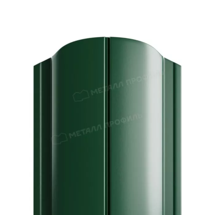 Купить штакетник металлпрофиль ellipse-o 19х126 norman 0.5 мм зеленый мох