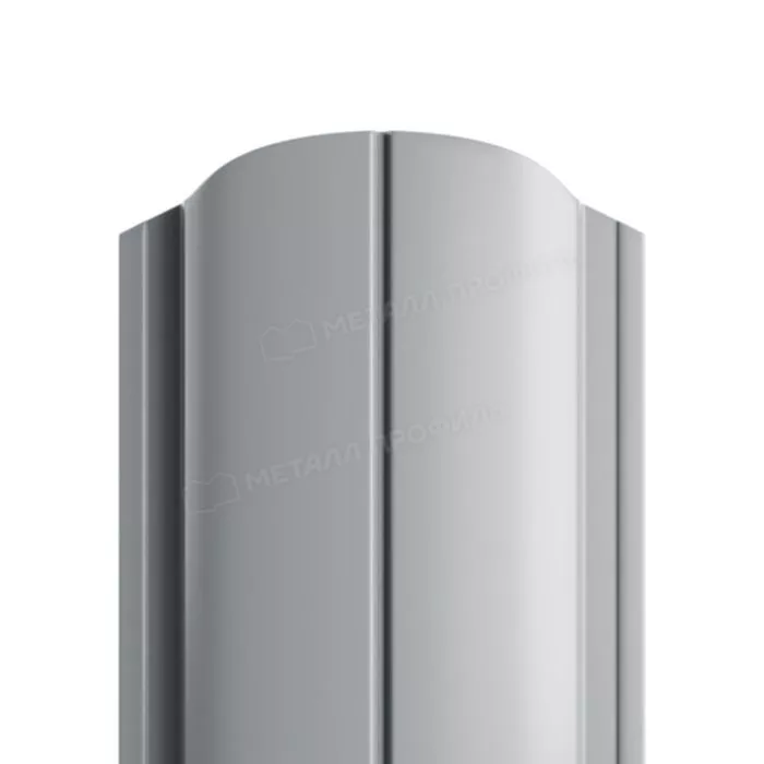 Купить штакетник металлпрофиль ellipse-o 19х126 norman 0.5 мм серый