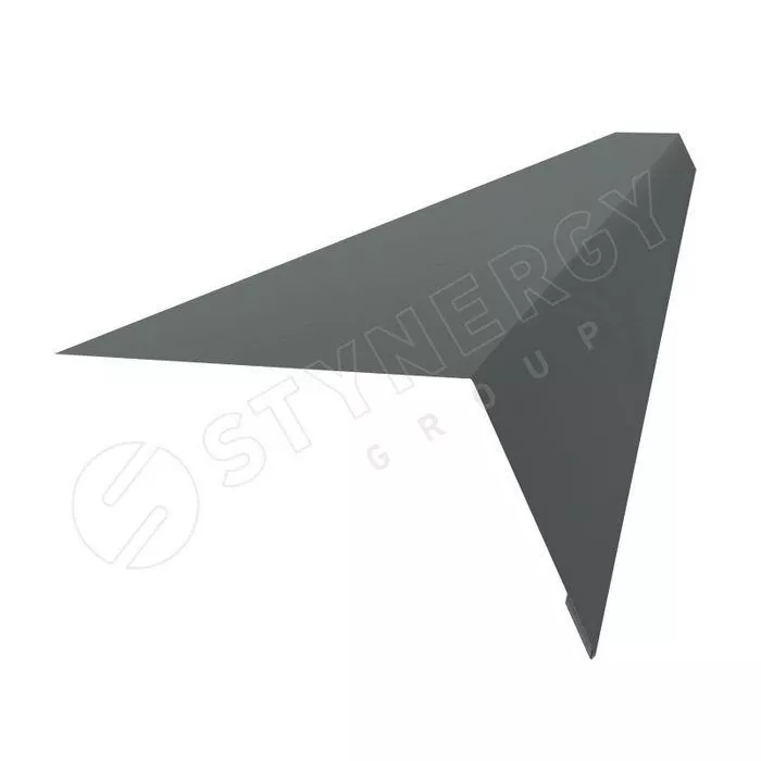 Купить планка карнизная стинержи corundum 0,5 мм 100х65 (2м)		 мышиный