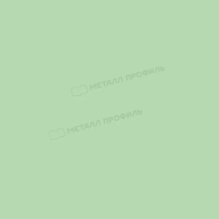 Купить конек металлпрофиль плоский полиэстр 0,45 мм 120x120 (2м) зеленая пастель