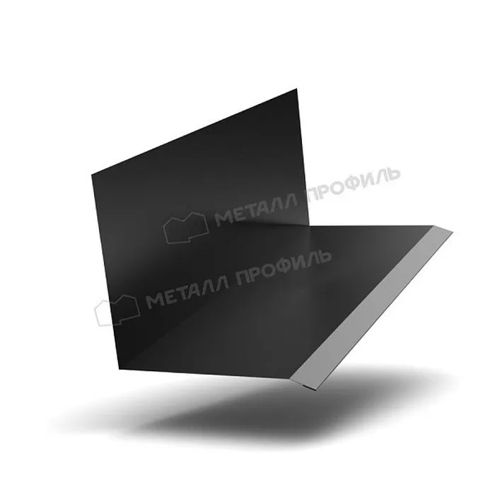 Купить планка примыкания верхняя к стене fastclick viking mp 0,45 мм (150*135) (2м) черный темный