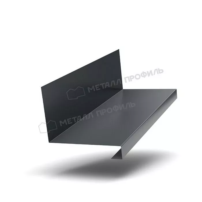 Купить планка примыкания нижняя к трубе fastclick viking mp 0,45 мм (150*200) (2м) мокрый асфальт 