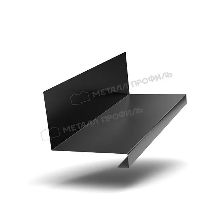 Купить планка примыкания нижняя к трубе fastclick viking mp-e 0,5 мм (150*200) (2м) черный темный