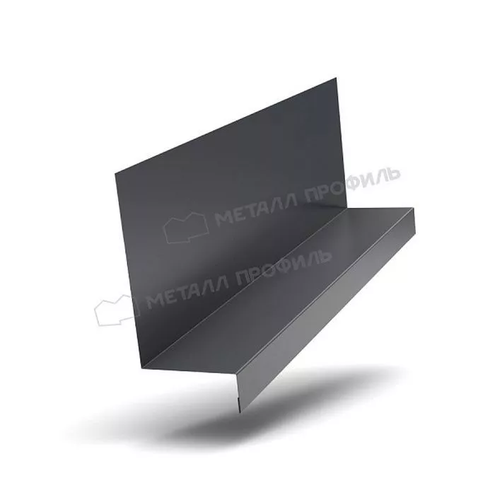 Купить планка примыкания боковая fastclick viking mp-e 0,5 мм (150*65) (2м) серый графит