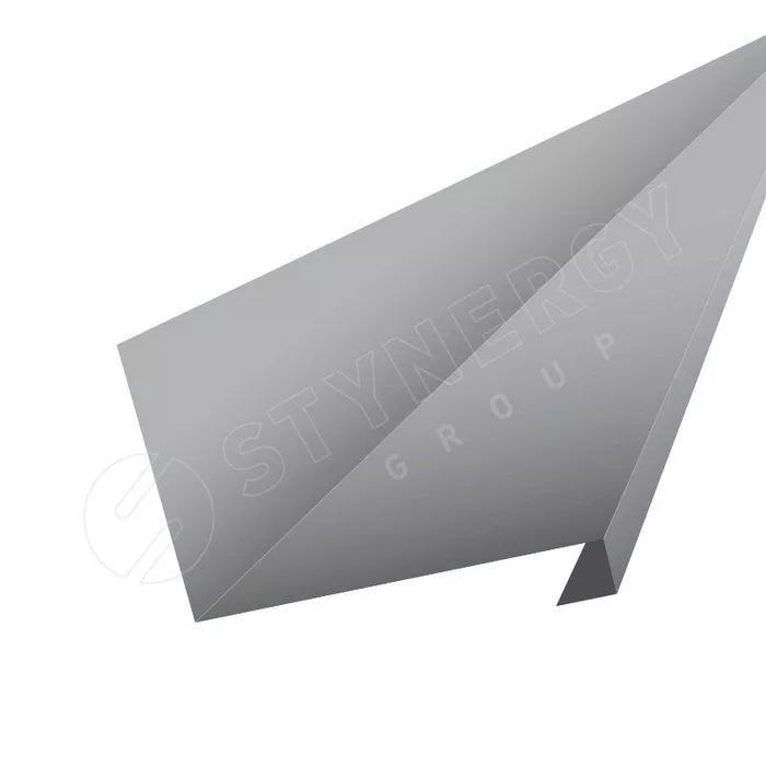 Купить планка для нижнего примыкания к трубе для смарт фальц про graphite 0,45 мм (2м) серый