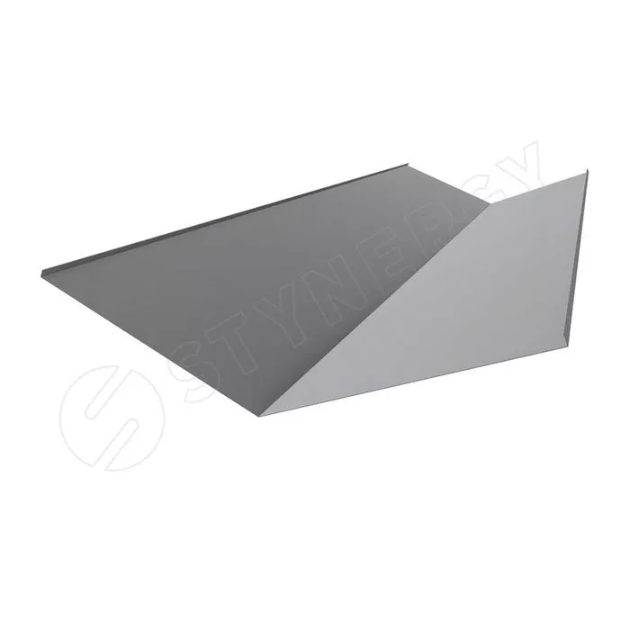 Купить планка ендова стинержи нижняя corundum матовый 0,5 мм 300х300 (2м) 			 серый