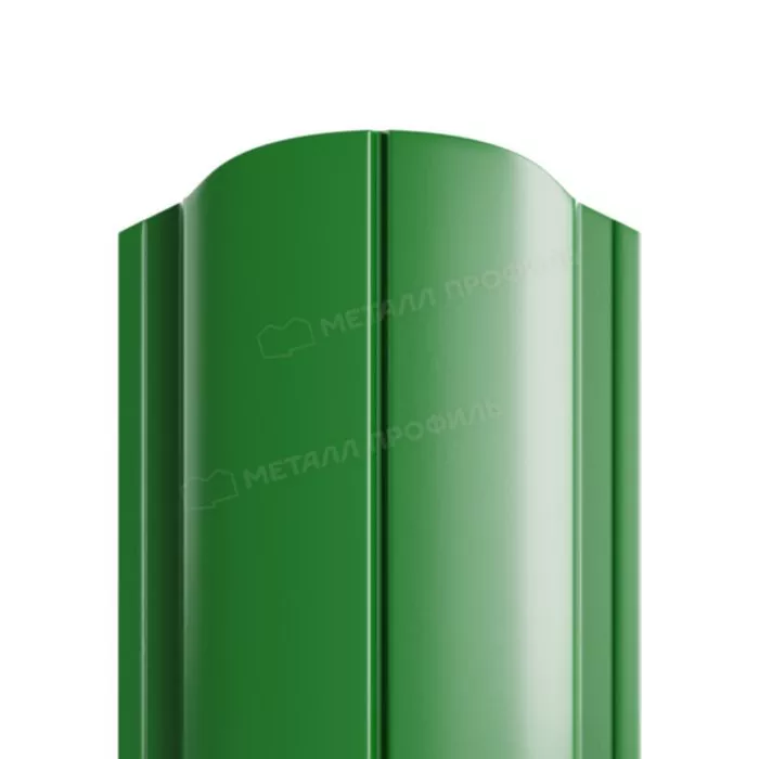Купить штакетник металлпрофиль ellipse-o 19х126 norman 0.5 мм зеленый лист