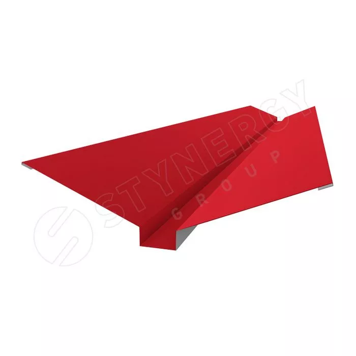 Купить планка ендова стинержи верхняя фигурная pe 0,45 мм 110х110 (2м)			 красный насыщенный
