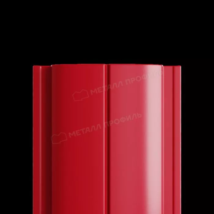 Купить штакетник металлпрофиль ellipse-t 19х126 pe 0.45 мм красный рубин