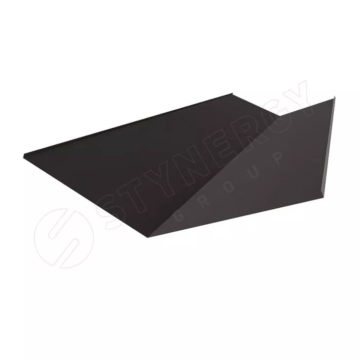 Купить планка ендова стинержи нижняя purrus матовый 0,5 мм 300х300 (2м)			 темно-коричневый