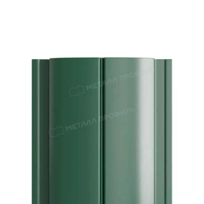 Купить штакетник металлпрофиль ellipse-t 19х126 norman 0.5 мм зеленый мох