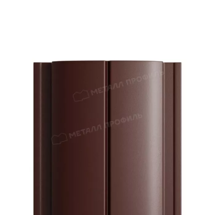 Купить штакетник металлпрофиль ellipse-t 19х126 norman 0.5 мм шоколад