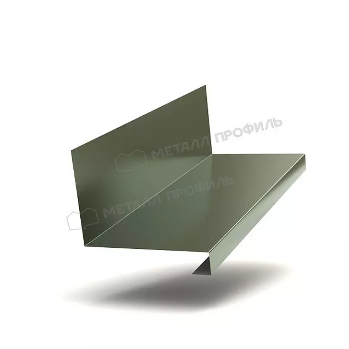 Купить планка примыкания нижняя к трубе fastclick purman 0,5 мм (150*200) (2м) светло-зеленый металлик
