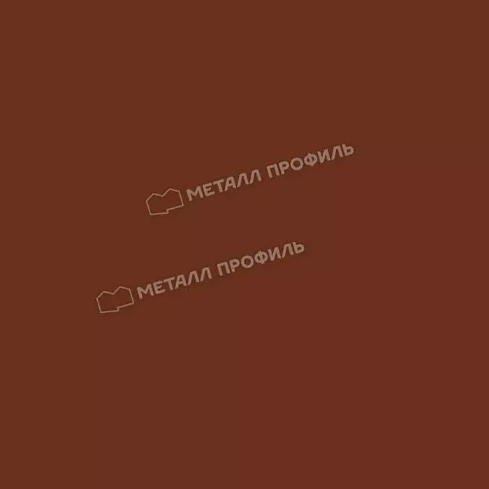 Купить планка завершающая 65х3000 pe   0.45 мм коричнево-красный