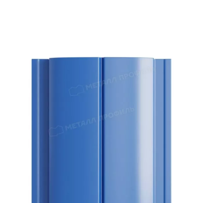 Купить штакетник металлпрофиль ellipse-t 19х126 norman 0.5 мм синий насыщенный