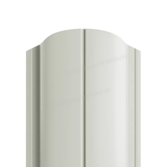 Купить штакетник металлпрофиль ellipse-o 19х126 norman 0.5 мм белый