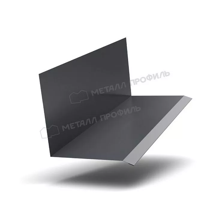 Купить планка примыкания верхняя к стене fastclick puretan 0,5 мм (150*135) (2м) темно-серый